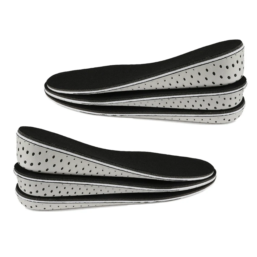 Unisex Height Increasing Insoles Memory Foam Invisible Increased Heel Lifting Inserts Shoe Lifts Shoe Pads Elevator Insoles