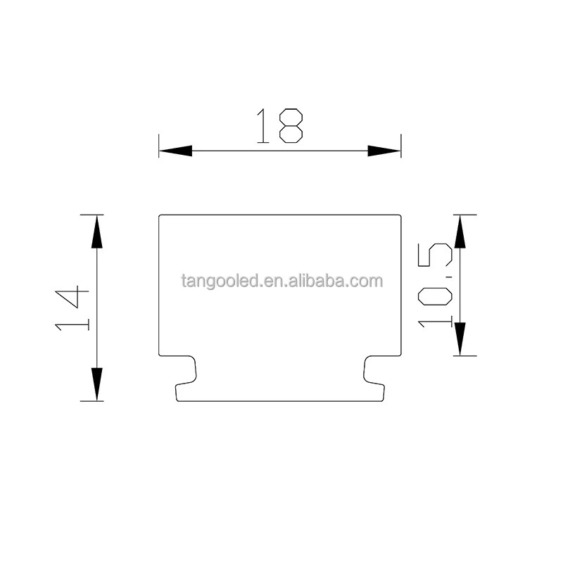 18mm acrylic extruded thick light diffuser cover for led strip aluminum channel profile PMMA plastic light bar or rod