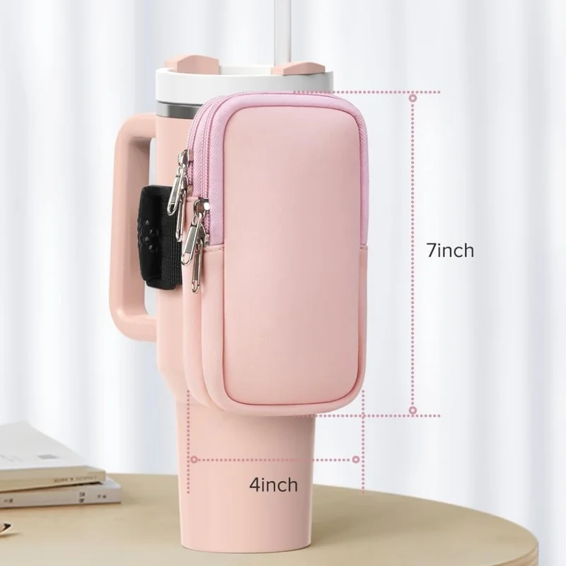 40OZ Stanley Cup Travel Tumver Mug Pouch Compatible With Water Bottle Cup Gym Waterbottle Bag