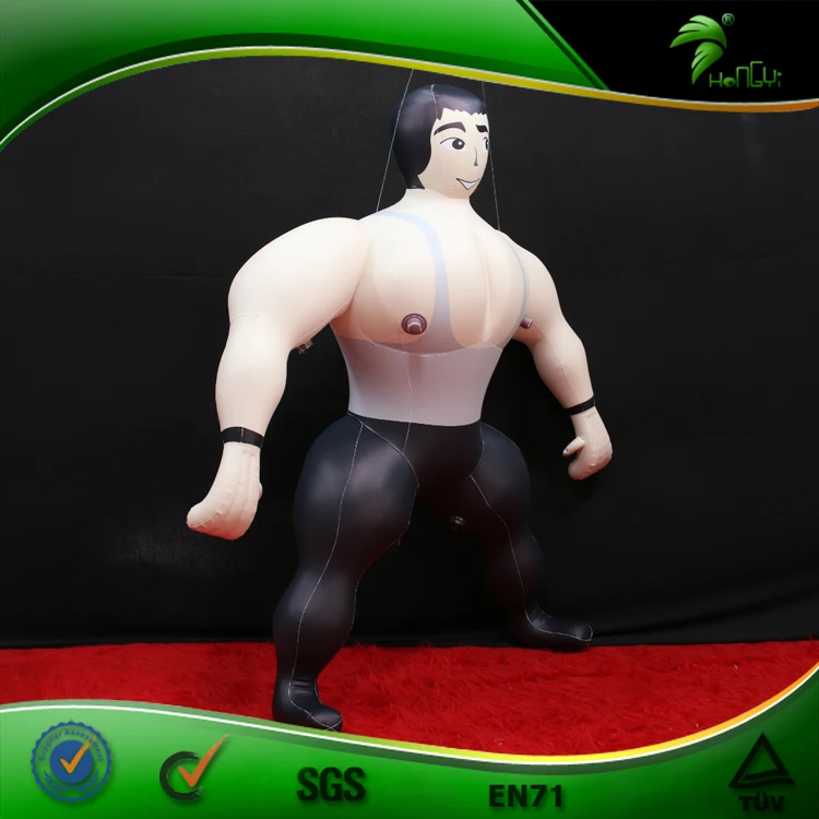 Inflatable Custom Muscle Man Human Figure Model Inflatable Balloon Toy Muscle Man hongyi