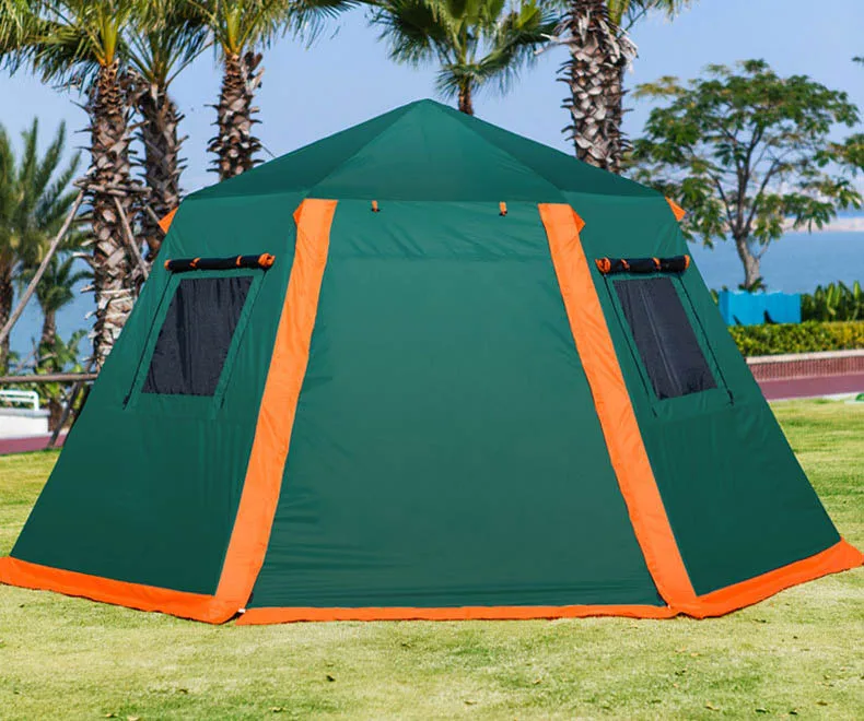 Outdoor automatic speed-opening 3-4 people 5 people double-layer sunscreen anti-rainstorm thickened aluminum pole camping Tent