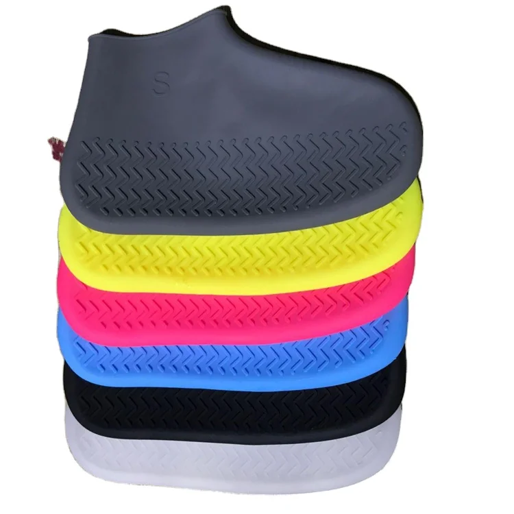 Silicon Protective Rain Shoes Anti-slip Reusable Rubber Waterproof silicone shoe covers