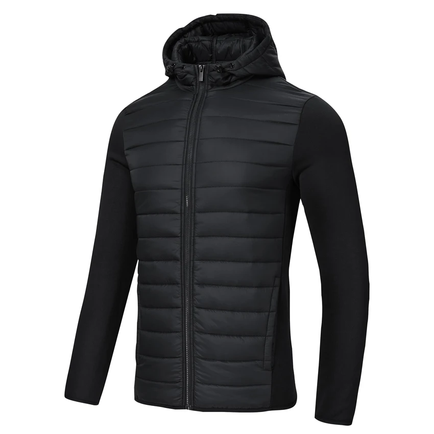 Custom Outdoor Hiking Casual Mens Golf Hybrid Jacket Waterproof Fleece Full Zip Lightweight Jackets Coats With Hood