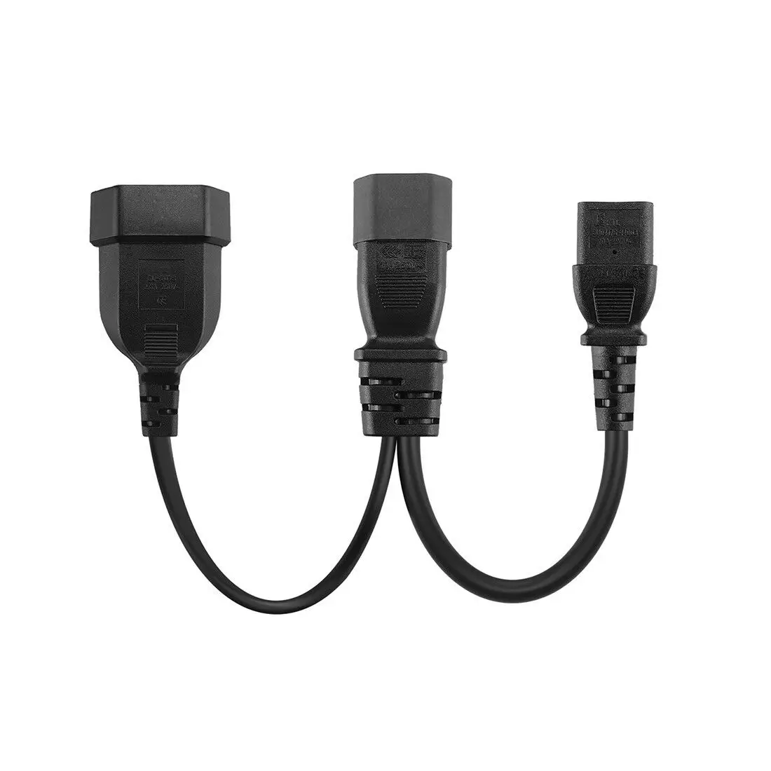 Разветвитель штекера IEC 320 C14 на 2 C13 + C5 Y-образный разветвитель кабеля питания штекер и Европейский 2-контактный