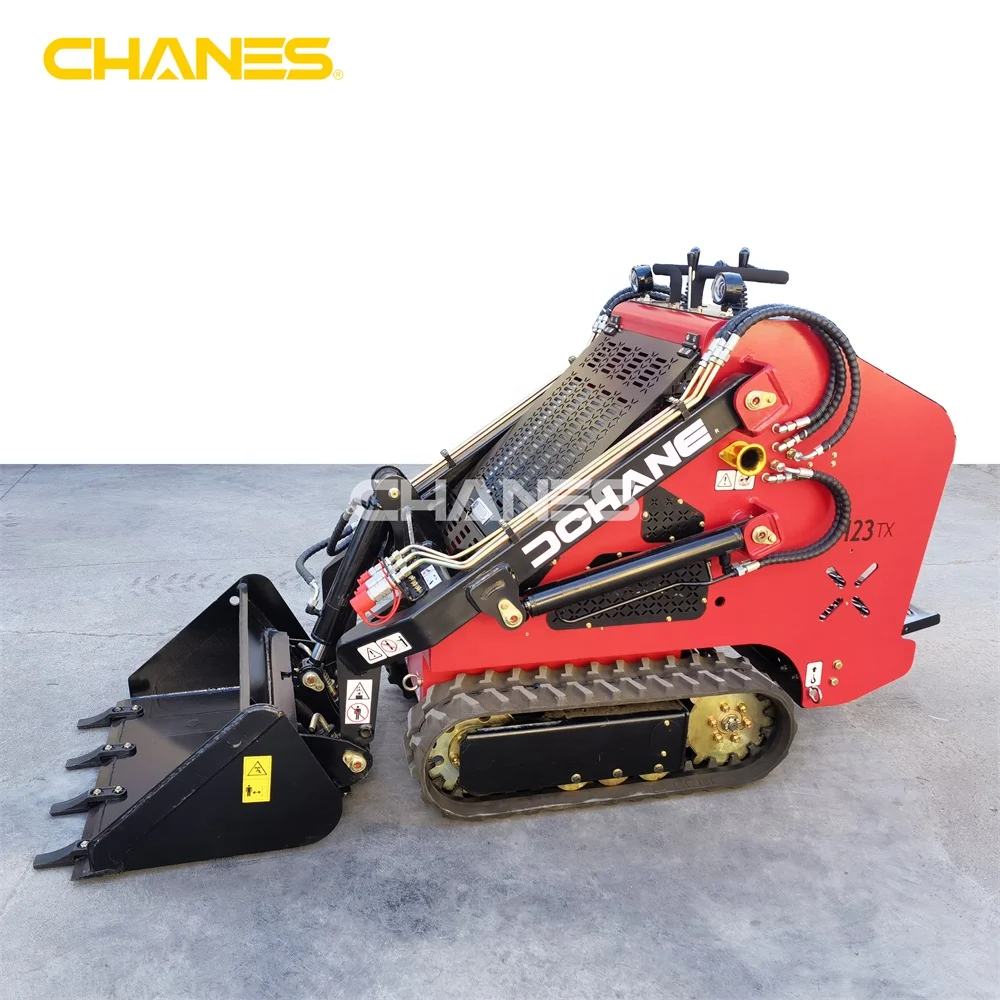 2024 China new mini skid steer loader 23hp   diesel walk behind crawler loader tracked skid steer loader  made in china