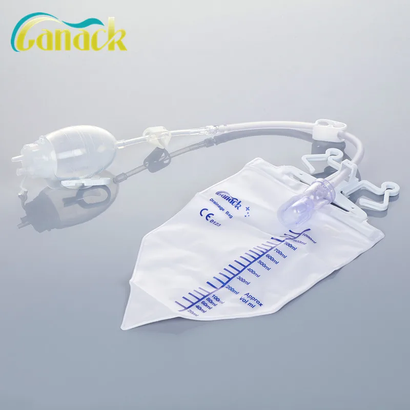 Wound Closed Silicone Drainage System And Silicone Drainage Tube