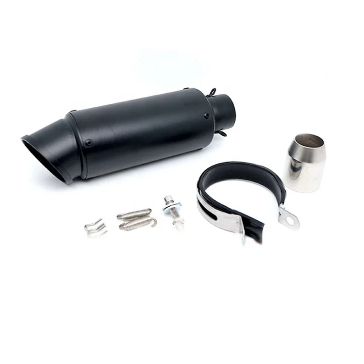 Easy-To-Install Universal Silent Exhaust Pipe Beveled Mouth Exhaust Muffler for Motorcycle R26