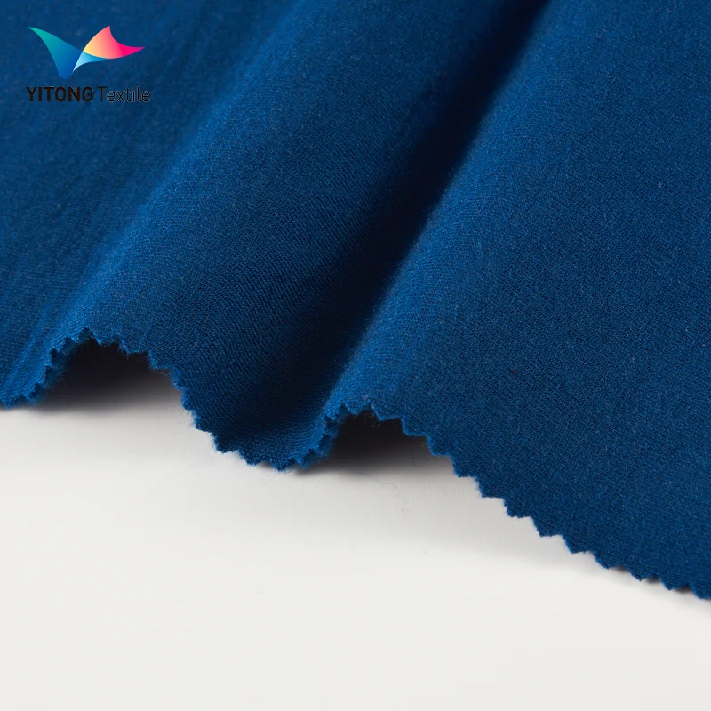 Factory Custom 270 gsm Wool Blend Knit Fabric 95.5% Wool/Bamboo fiber 4.5% Spandex Fabric for Clothing