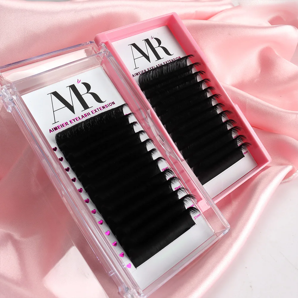 Cashmere Lashes Extension C D Curl Classic Eyelash Extension Volume Lashes Tray Russian Volume Matte Eyelashes