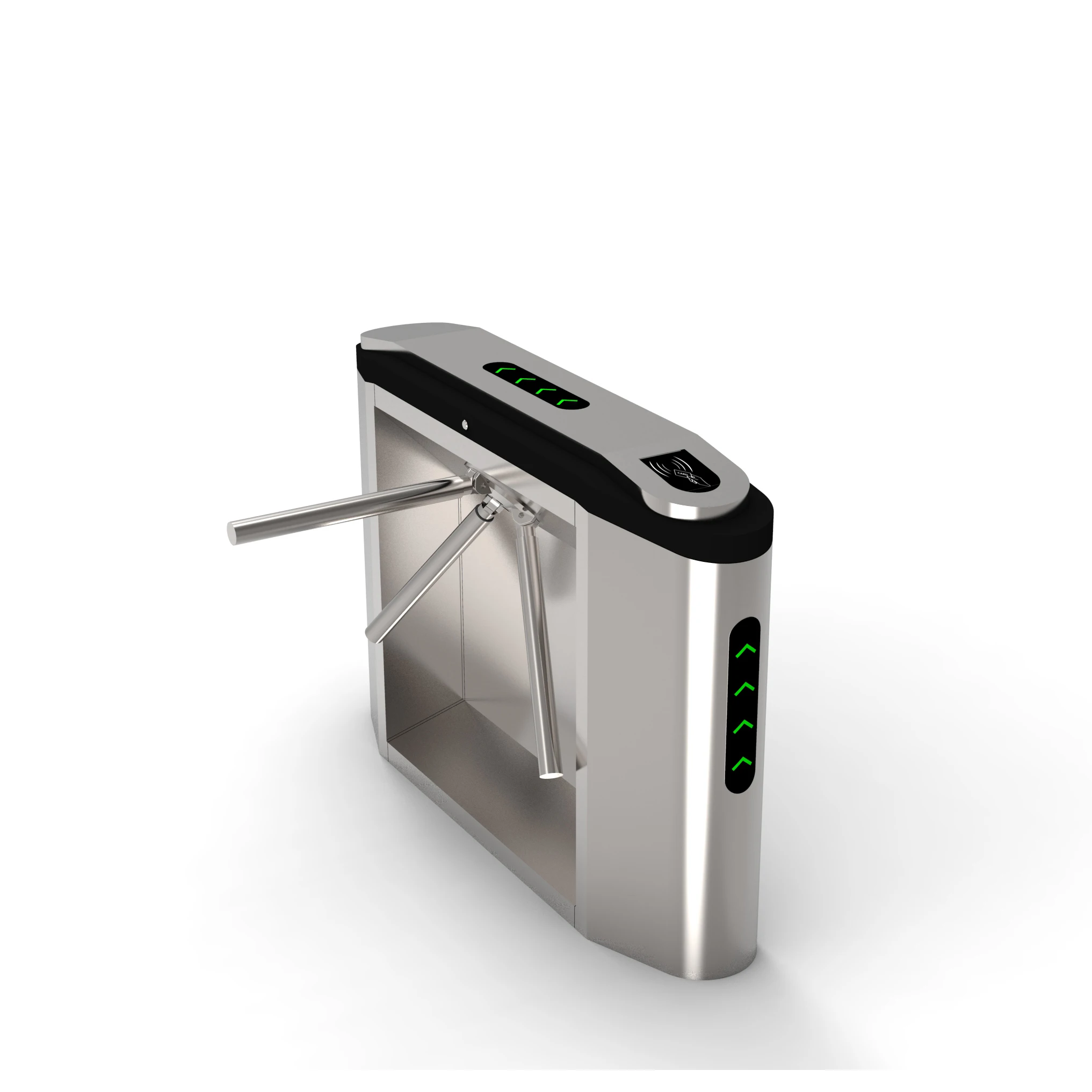 QR scanner barcode scanning access control visitor barrier gate tripod turnstile