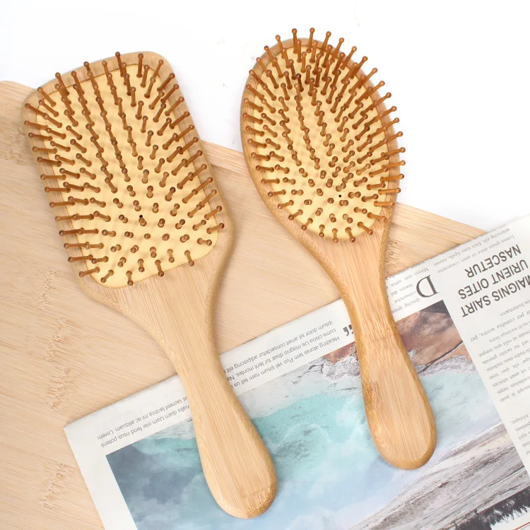 Wholesale Bamboo Air Bag Comb Wood Hairdressing Scalp Health Massage Hair Comb