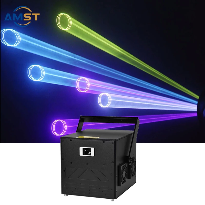 Мощное оборудование для освещения сцены 15 Вт RGB DJ лазерный полноцветный диско-свет высокояркий на сцене мультяшный анимационный проектор ILDA