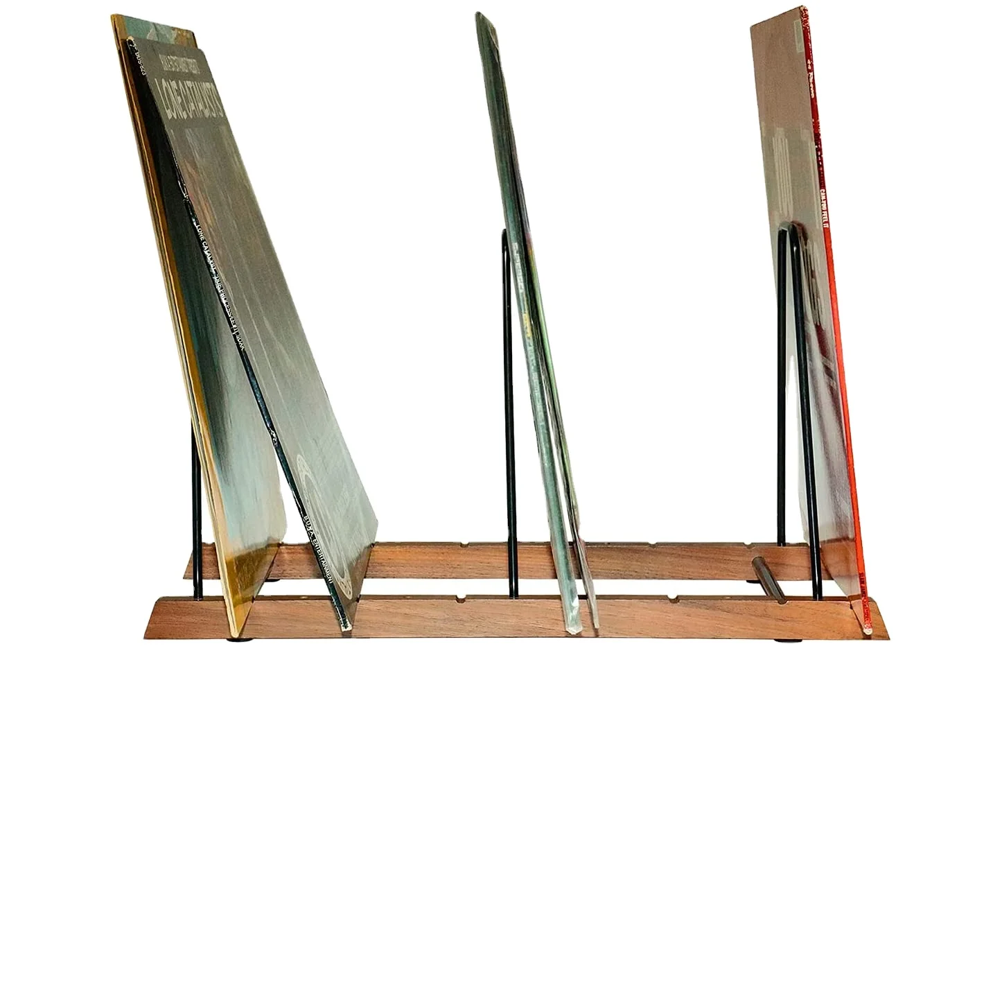 Лидер продаж на Amazon, настольный Виниловый держатель для виниловых записей, подставка-органайзер для хранения