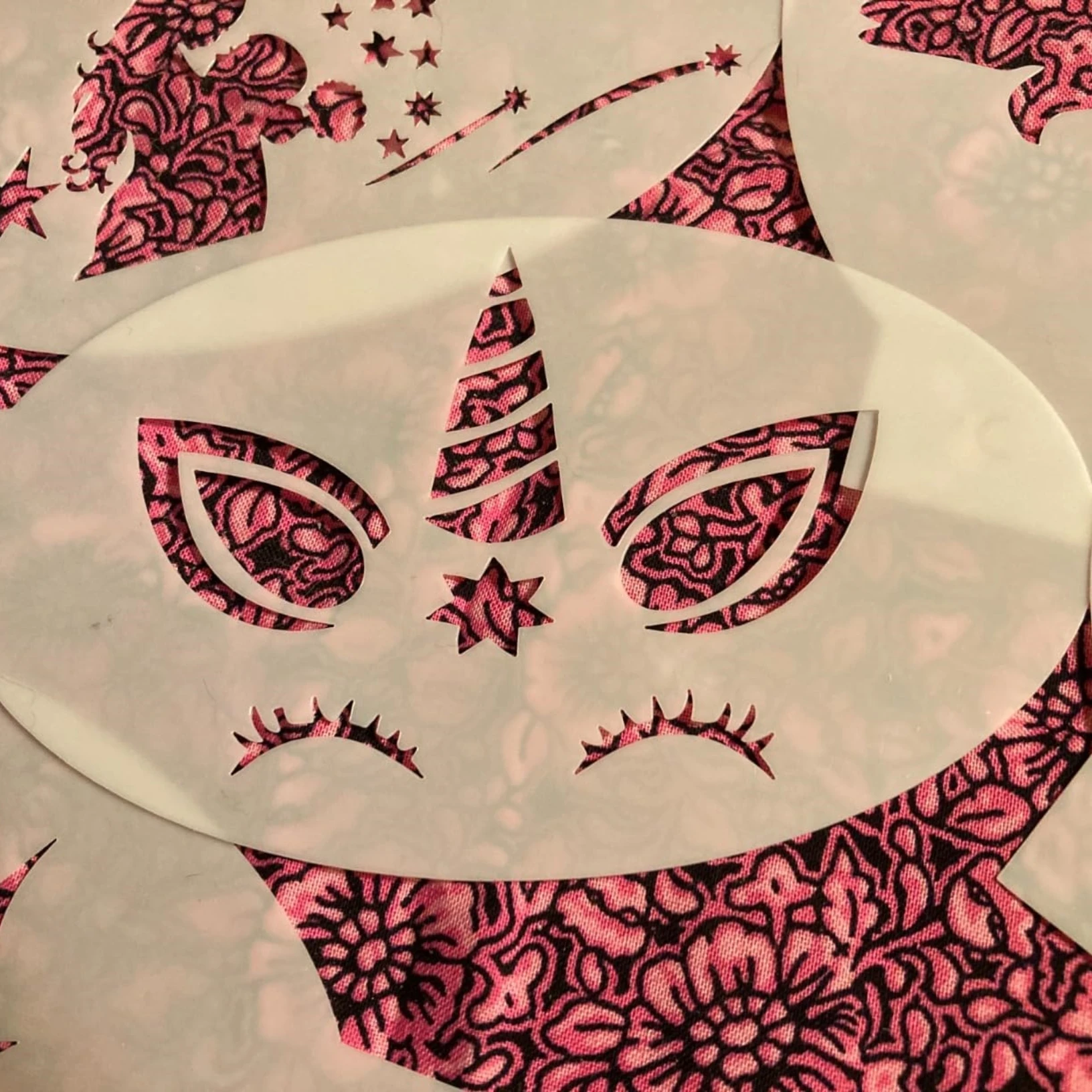 KHY Private logo PET Tattoo Templates Reusable Waterproof Face Paint finger Stencils Body Art set for Halloween Makeup