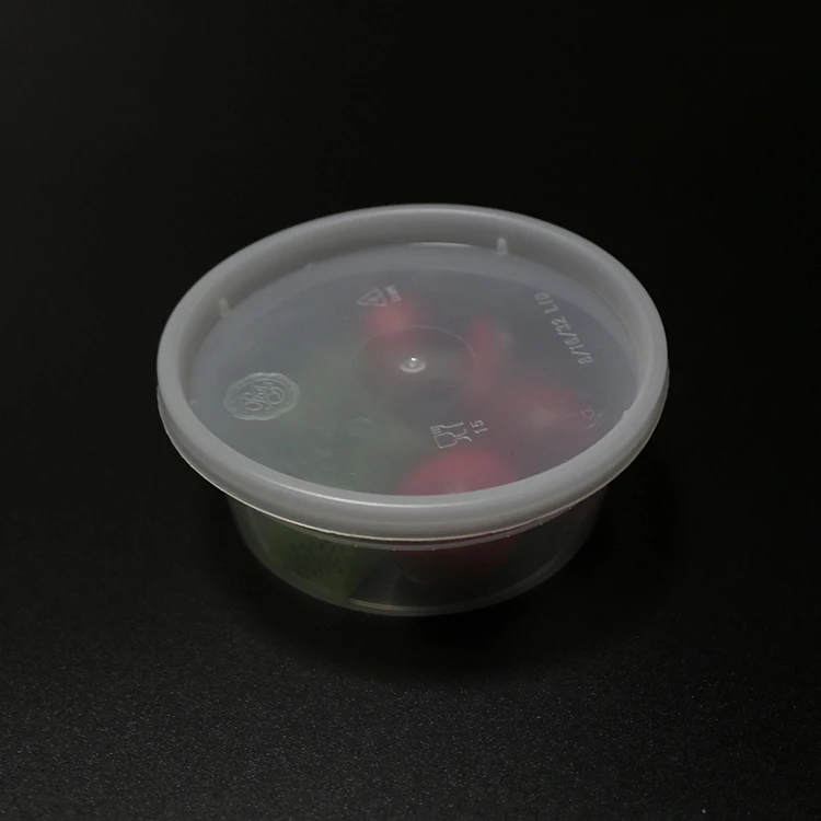 Leakproof Round Takeaway Foil Self Heat Clear Food Disposable Plastic Container