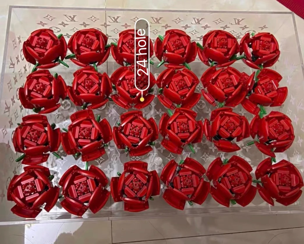 Acrylic Clear Plastic Vase Box  Clear Acrylic Rose Flower Box With Drawer For Chocolate Wedding Flower Gift Box