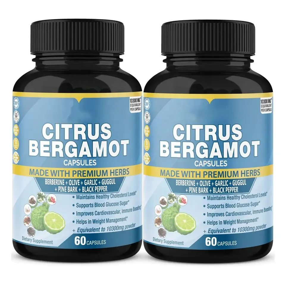 Factory supply Best Price Supplement Bergamot Fruit Extract Citrus Bergamot Capsules Support Cholesterol & Cardiovascular Health