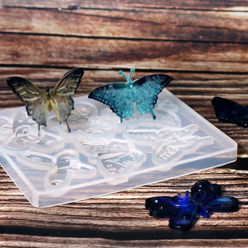 Butterfly Mold Resin Pendant Epoxy Resin Mold Jewelry Silicone Casting Mold for DIY Earrings Necklace Accessories