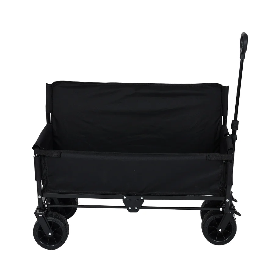 NPOTNew Camping Wagon Heavy Duty Oxford Fabric Multifunction Trolley With Polyvinyl Chloride Coating Adjustable Handle