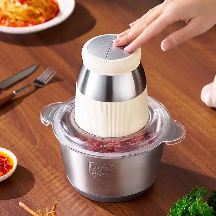 Заводская поставка лидер продаж электрическая мясорубка из нержавеющей стали 2 л