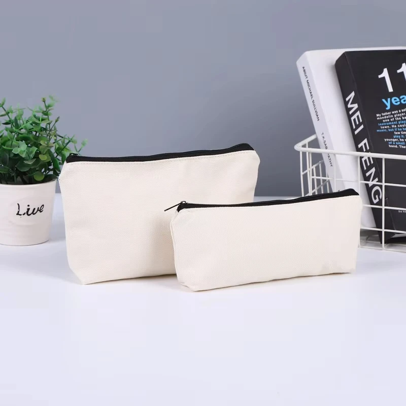Blank Canvas Pouches Diy Crafts Drawstring Bag For Painting Arts Coin Purse Embroidery Cosmetic Bag