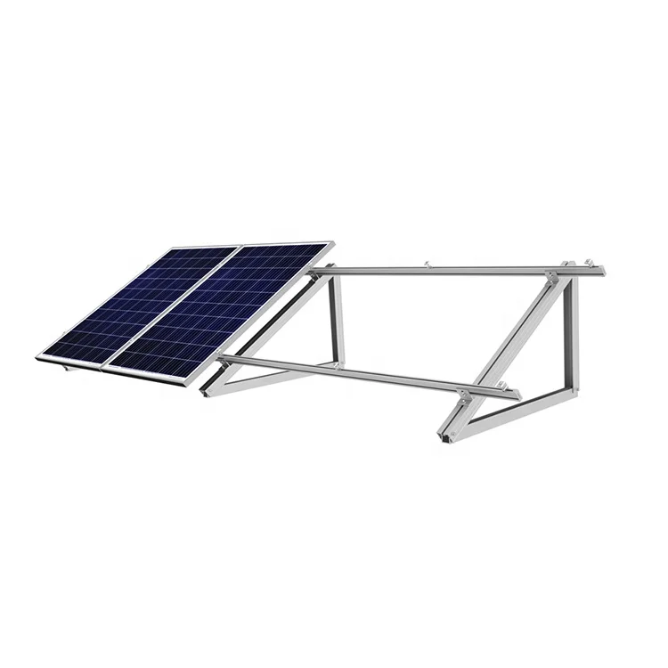 Hot sell solar triangle tripod bracket structure fixed foldable flat roof aluminum mounting frame system for PV panel power