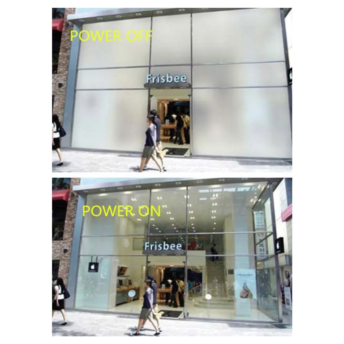 Gaoming Simple Reliable Smart Tint Film Transmittance Pdlc Intelligent Dimming Film Black white Switchable Electronic Smart Film