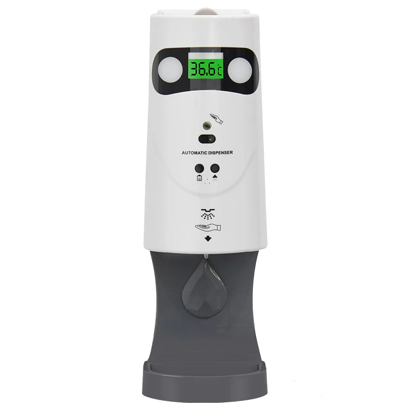 MANJIA OEM design 1300 ML non touch foam gel spray alcohol automatic hand sanitizer dispenser standing