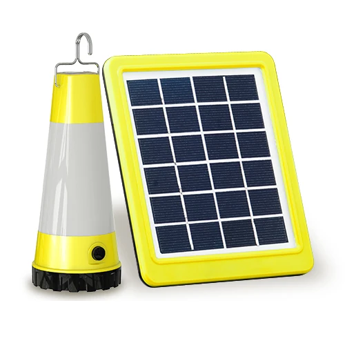 Small solar led light outdoor portable 2w rechargeable solar led light