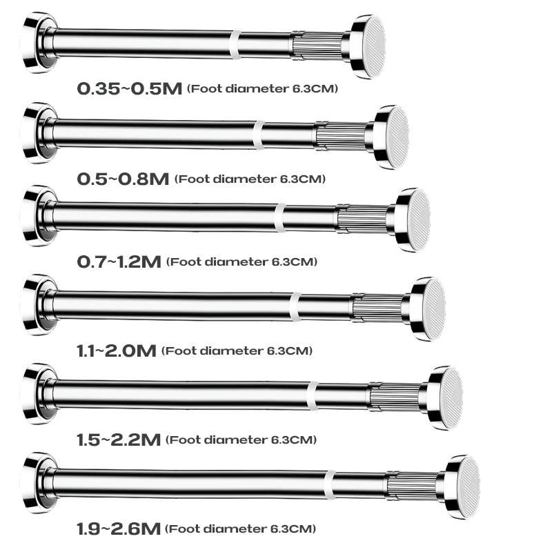 Wholesale Flexible 25MM Acrylic Curtain Rods Sets Bracket for Bedroom