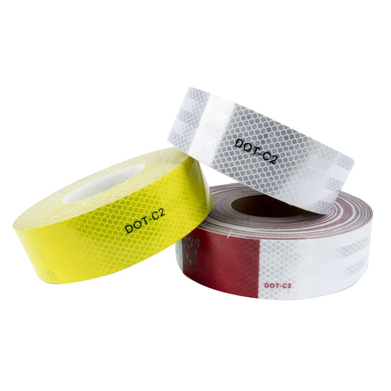 High Quality Dot- C2 Highway Vehicle Car Truck Prismatic Reflective Tape Sticker Self Adhesive Warning Tape