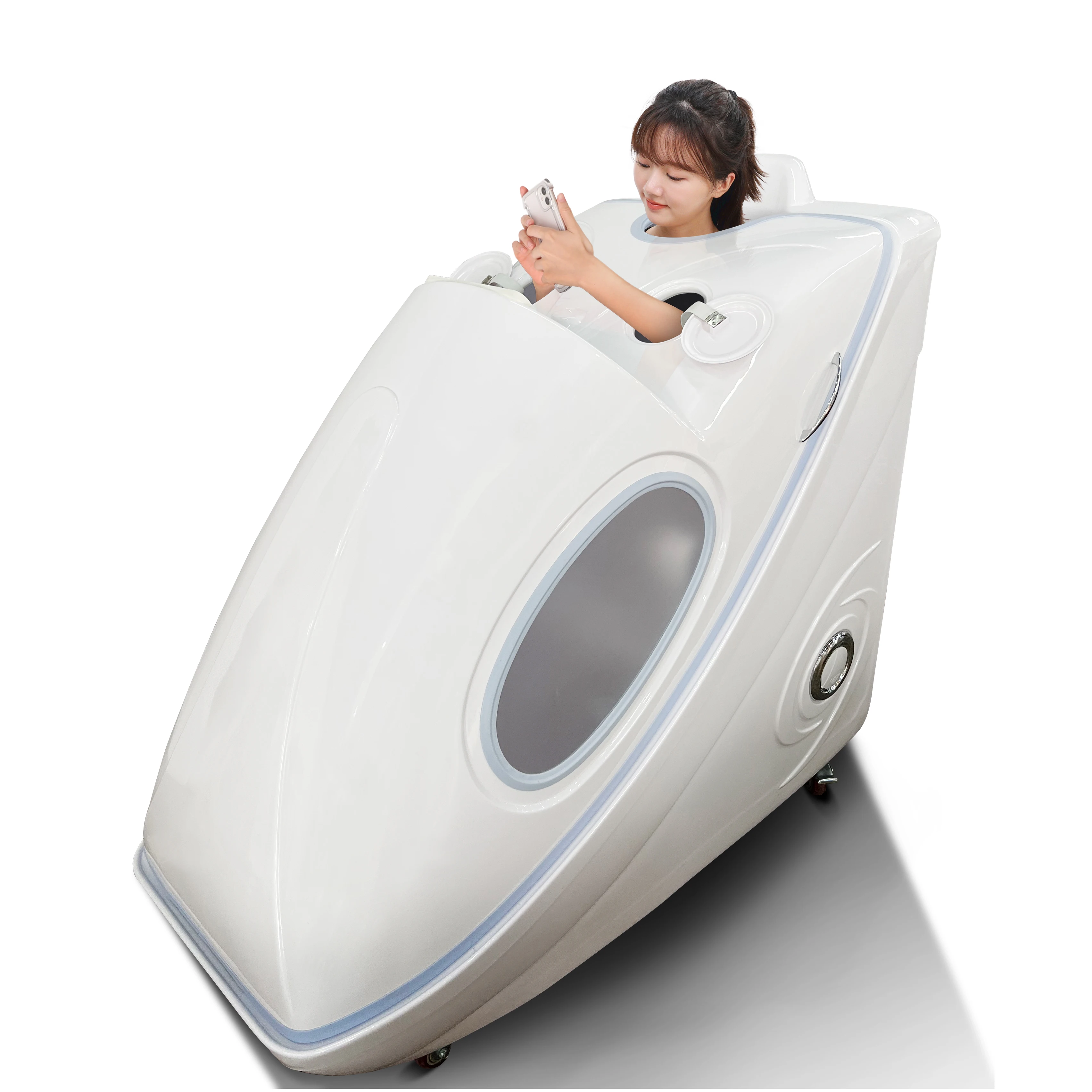 Акриловый материал, озоновый сидячий пот, Паровая СПА-терапия, нагревательные капсулы с музыкальными инструментами, красная светодиодная подсветка