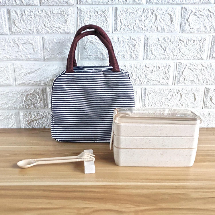 Online Shop High Quality New Design Products Eco-friendly Material 3 Layer Wheat Straw Lunch Box Wheat 750ML Straw Bento Box