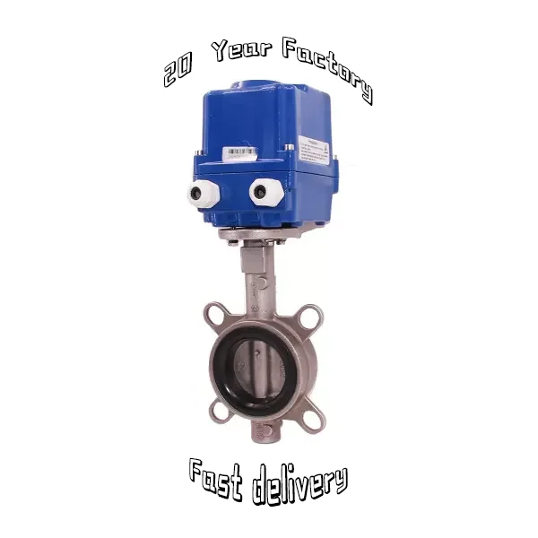 Electric butterfly valve motorized actuator water control