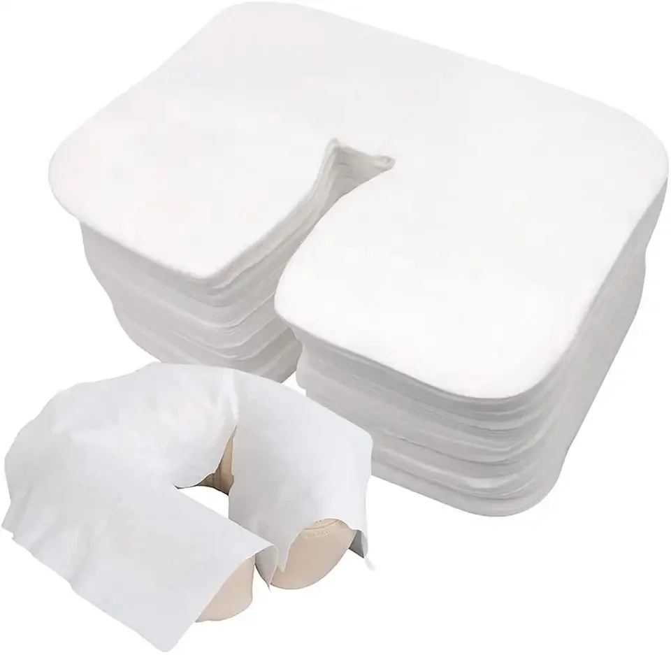 Disposable Face Cradle Covers Medical Grade Cotton SPA Face Rest Covers Headrest Covers for Massage Tables Massage chair