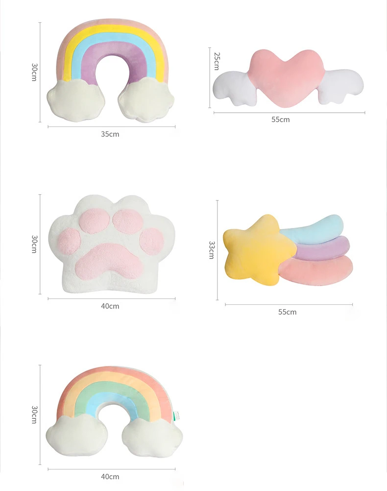 New Style Soft Cushion Lovely Smile Cloud Stuffed Plush Toys For Children Baby Kids Girl Gift Cloud Plush Pillow