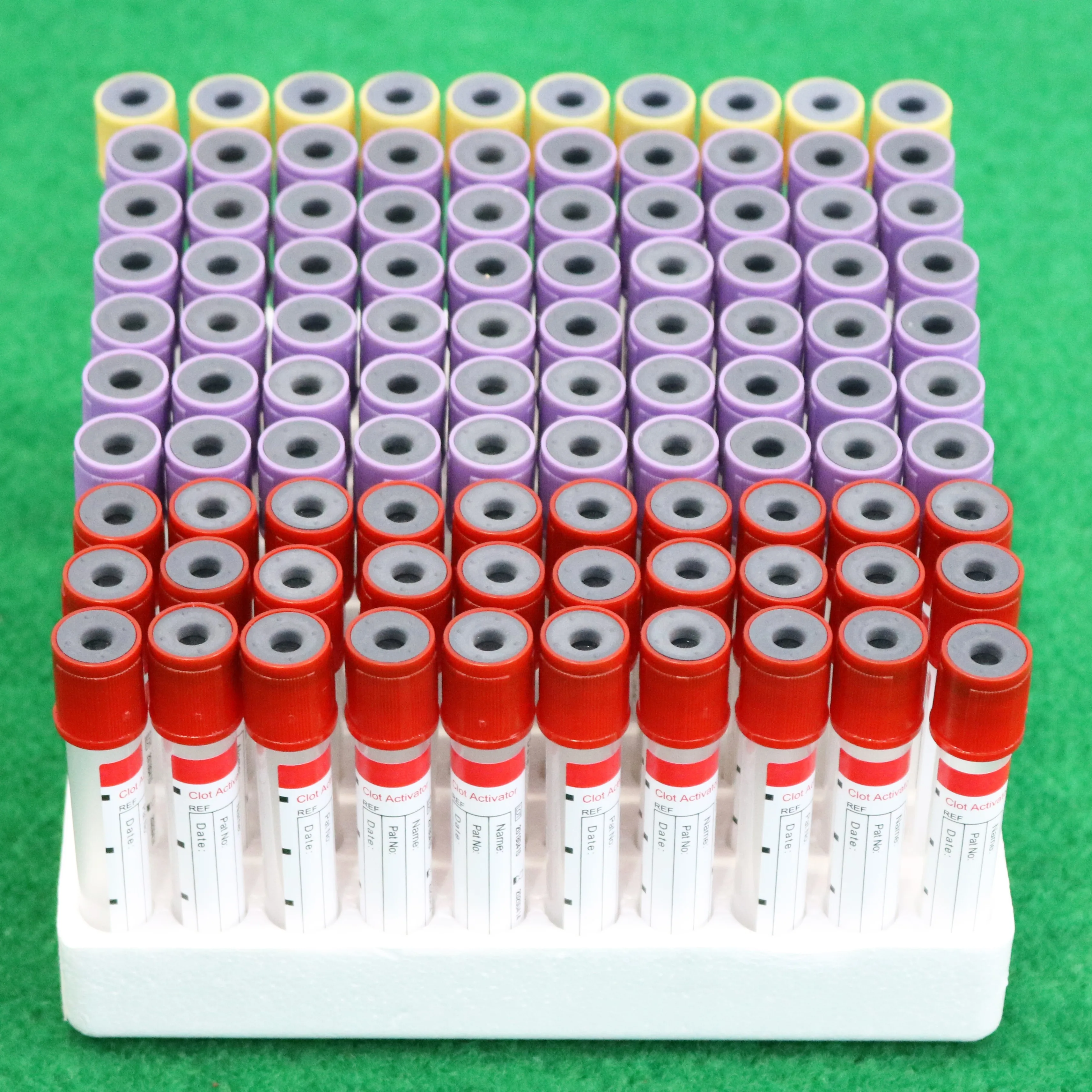 
ESR tube blood collection 4nc PET and glass tube 1.28 ml 8*120mm 9*120mm 3.8% sodium citrate 