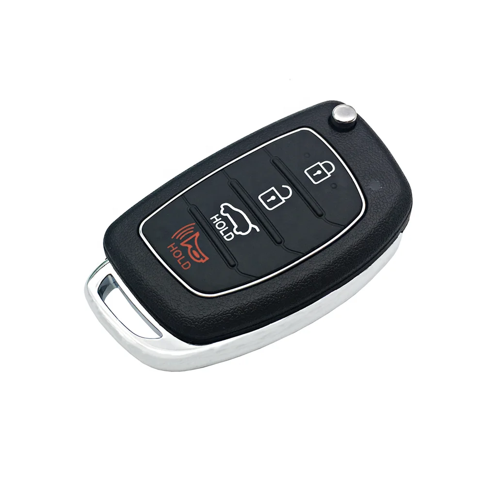 4 Buttons Flip Remote Key Shell Fob Cover Housing Fit For Hyundai i10 i20 i30 i35 i40 Genesis Auto Key