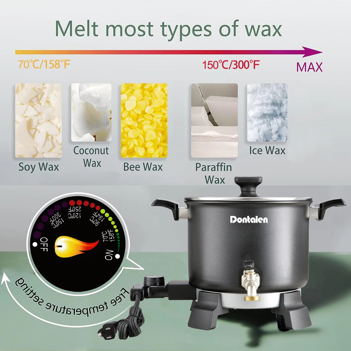 Набор для изготовления свечей из нержавеющей стали Dontelan 5 л