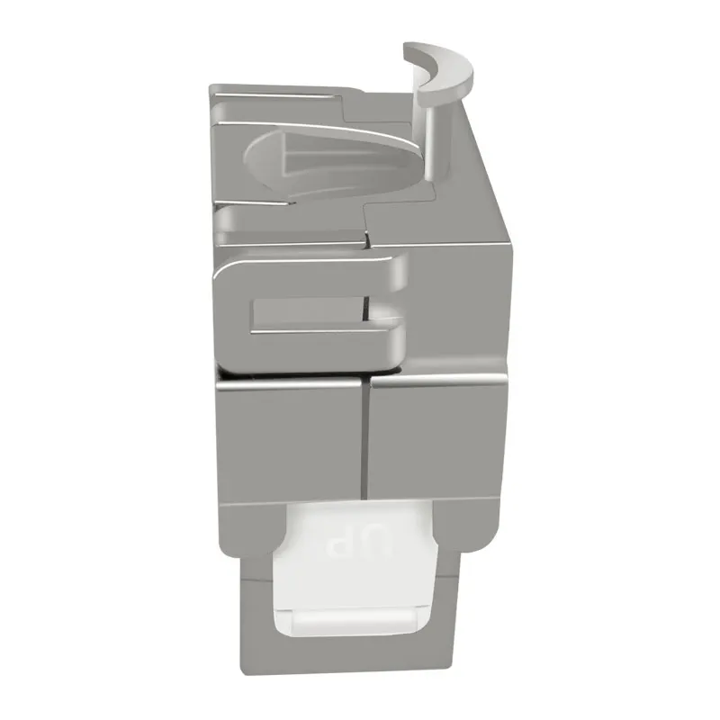 VCOM Toolless Cat6 AMP Keystone Jack Shielded STP Zinc Module RJ45 Connecter for Blank Plate Patch Panel