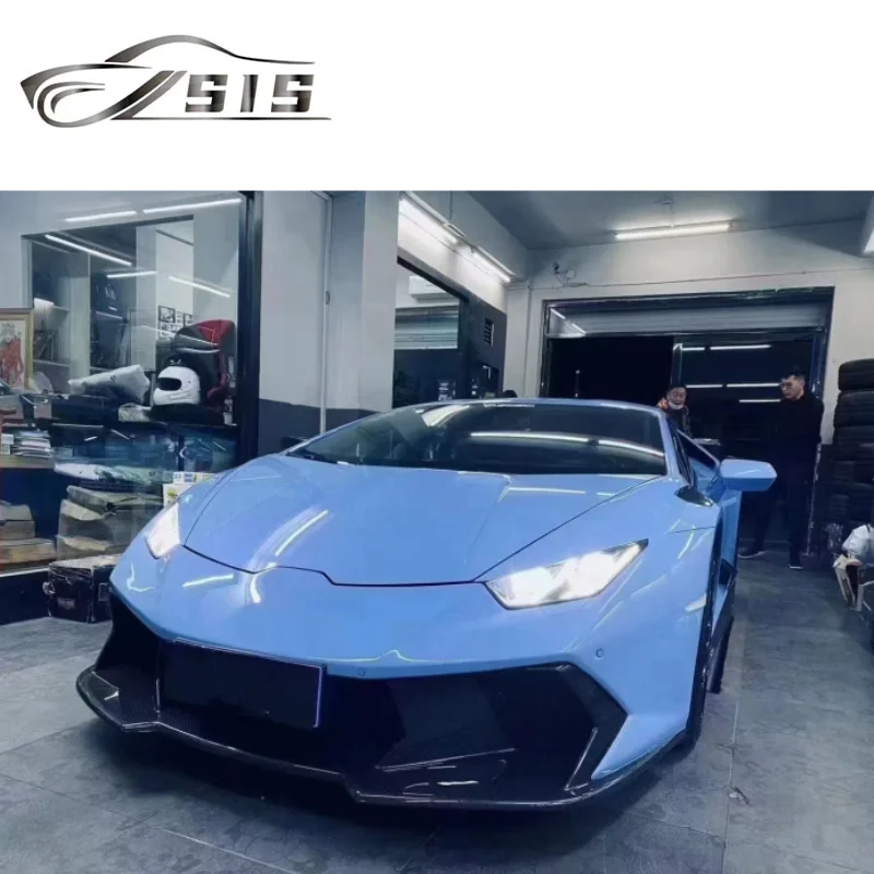High Quality Carbon Fiber Material Lamborgni Huracan Lp580 Vrs Style Front Bumper With Tips Side Skirt Rear Bumper Body Kit