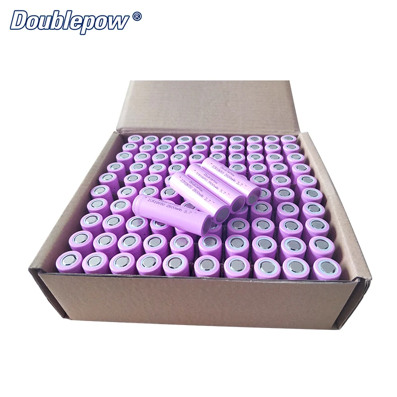 Doublepow 3.7V 18650 Li-ion Battery 2600mAh Rechargeable Lithium ion 18650 Battery Cell For Consumer Electronics
