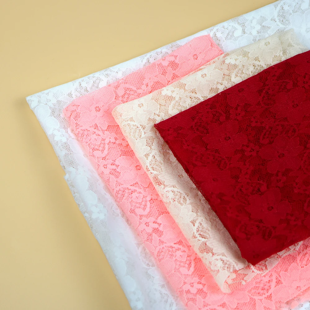 High elastic elegant 150cm width 3d flower lace fabric for underwear