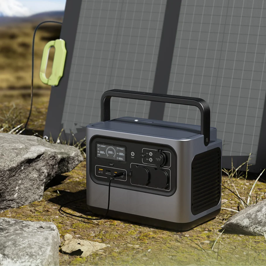 Solar Multifunctional UPS 600W 540WH Power Supply Outdoor Portable Lithium Power Station