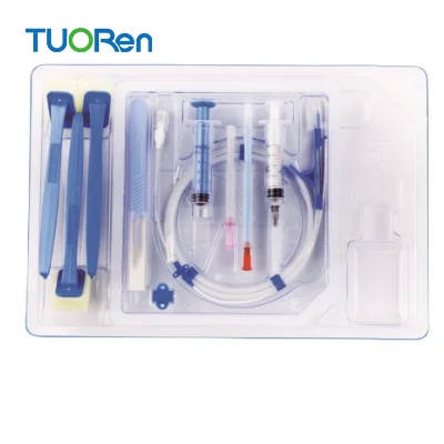 Ce Iso Disposable Central Venous Catheter Set Double Lumen Medical Cvc Catheter Kit