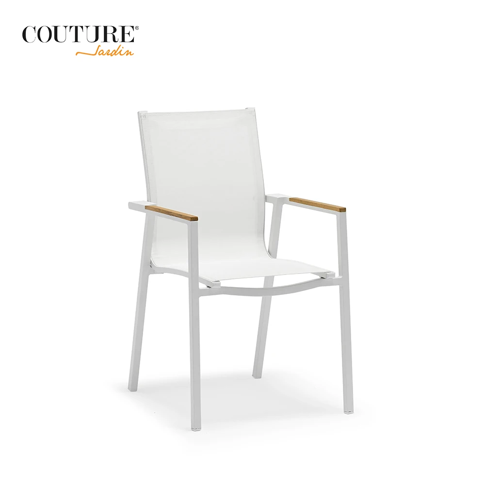 Couture Jardin hotel rope furniture outdoor dining set garden dining chair and table Dining Tables And Chairs Set