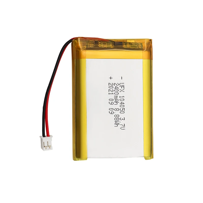 Li-ion Cell Supplier Batteries Parallel UFX 104050 2400mAh 3.7V Lithium-ion polymer Battery