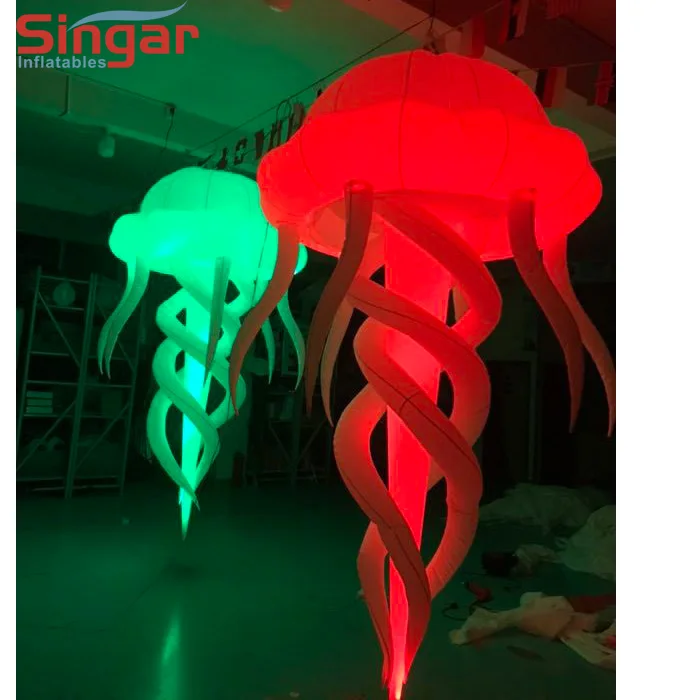 Ceiling decorative light night club decoration ceiling lights decor inflatable stage props jellyfish