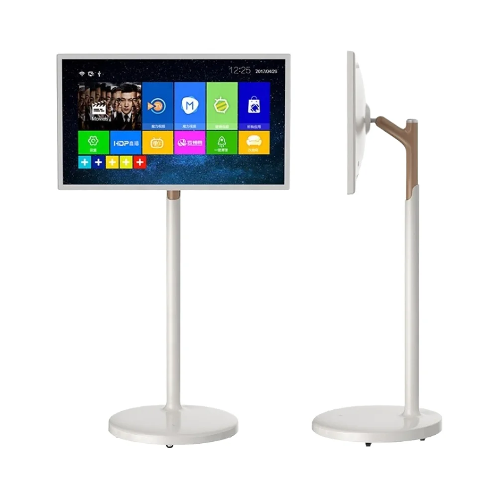 New Trend 21.5/27 Inch Smart Android 12 Interactive Portable Touch LCD Screen TV WiFi IP65 Rated Indoor Elevator Use