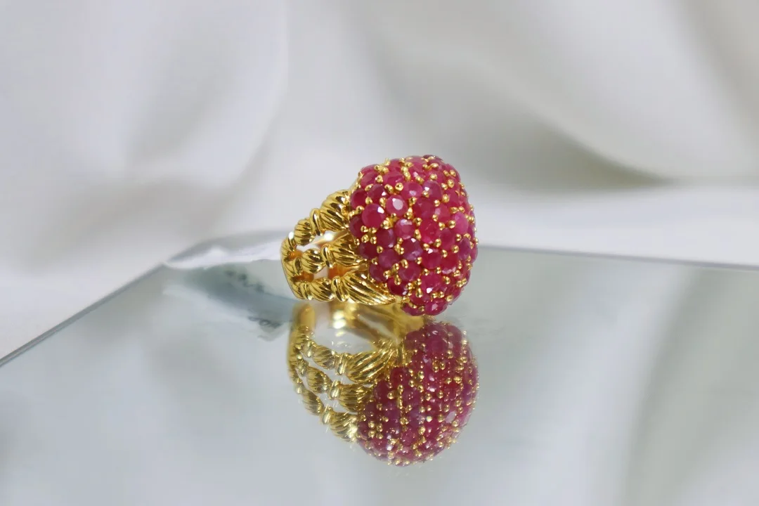 stunning ruby engagement rings exquisite and dazzling for women authentic real ruby for sale